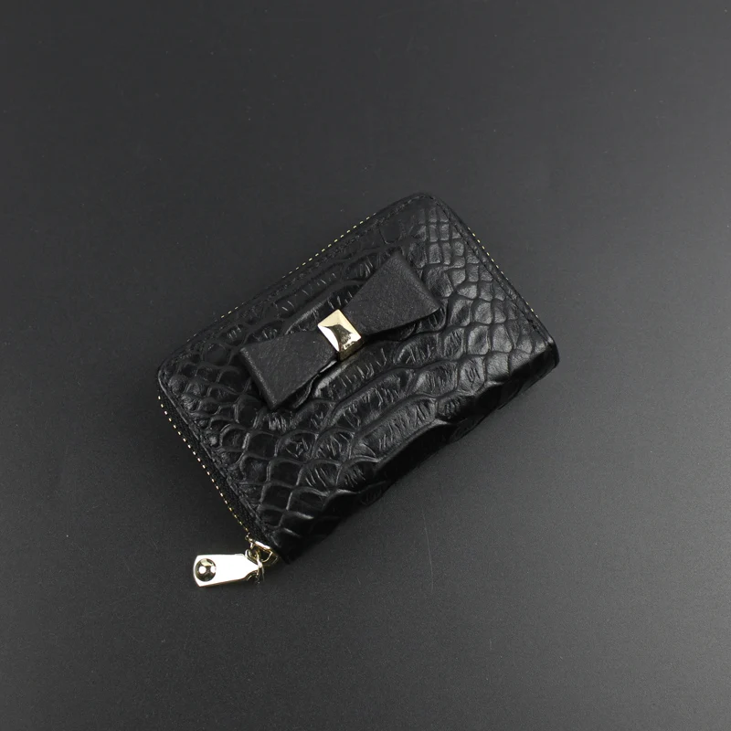 Новые женские Натуральная кожа держатель для карт серпантин сумку женские мини-кошелек для монет мешок ретро - Цвет: 1