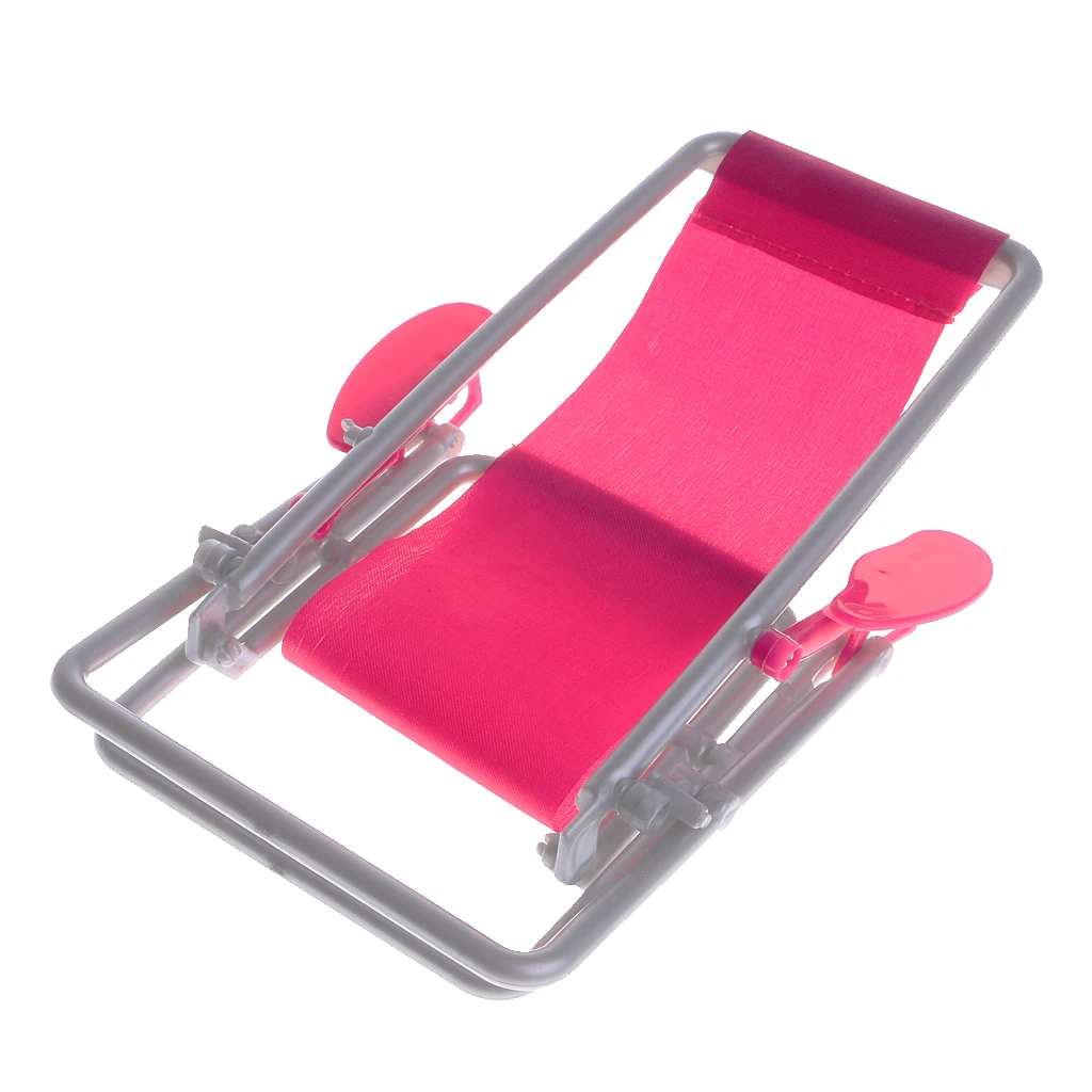 1/6 Rosy Beach Deck Chair Swing Model Dollhouse Miniature Furniture for Hot Toys   Dolls Accessory Kids Playset