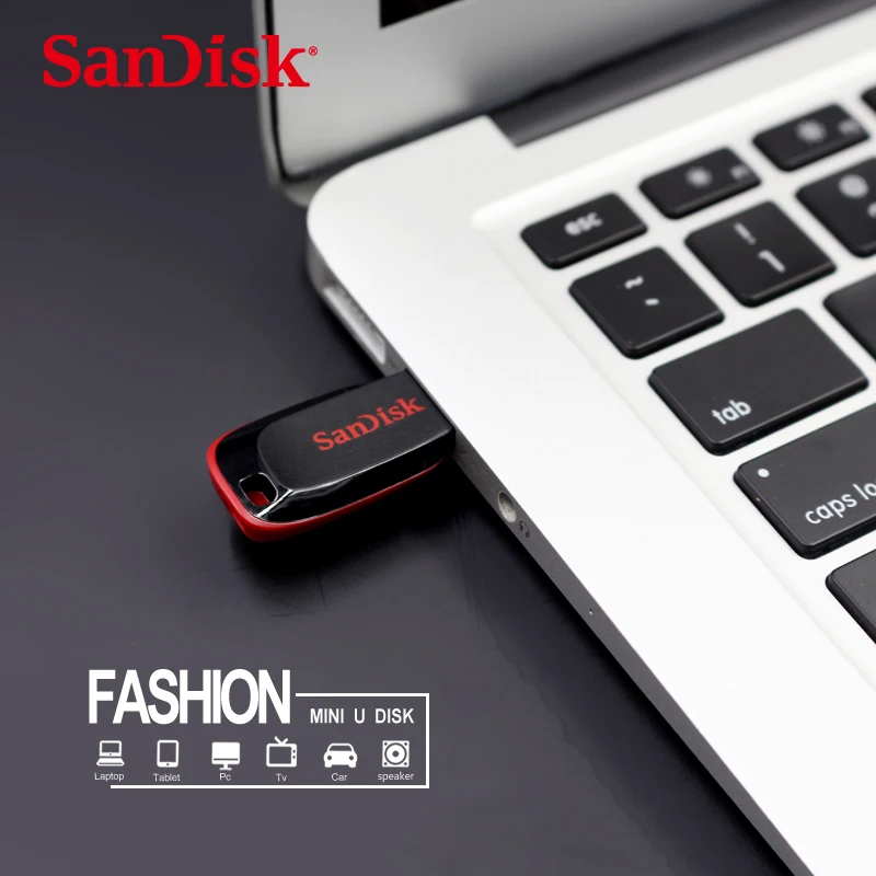 USB флеш-накопитель sandisk CZ50, 8 ГБ, 16 ГБ, 32 ГБ, флеш-накопитель, 64 ГБ, 128 ГБ, память, usb флешка, флешка, cle, usb 2,0, ключ, флэш-диск