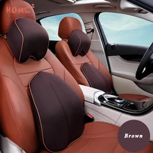 Память хлопок автомобильное сиденье подушка-массажер шейный поясничная Подушка поддержка для Subaru Renault Volkswagen Citroen Jeep автомобильный Стайлинг