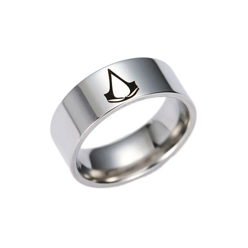 1PC Jewelry Steel Assassin creed ring titanium steel ring game Drop Shipping