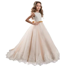 Вечернее платье с цветочным узором для девочек на свадьбу; детское платье; платье принцессы для первого причастия; костюм; одежда для детей; vestidos