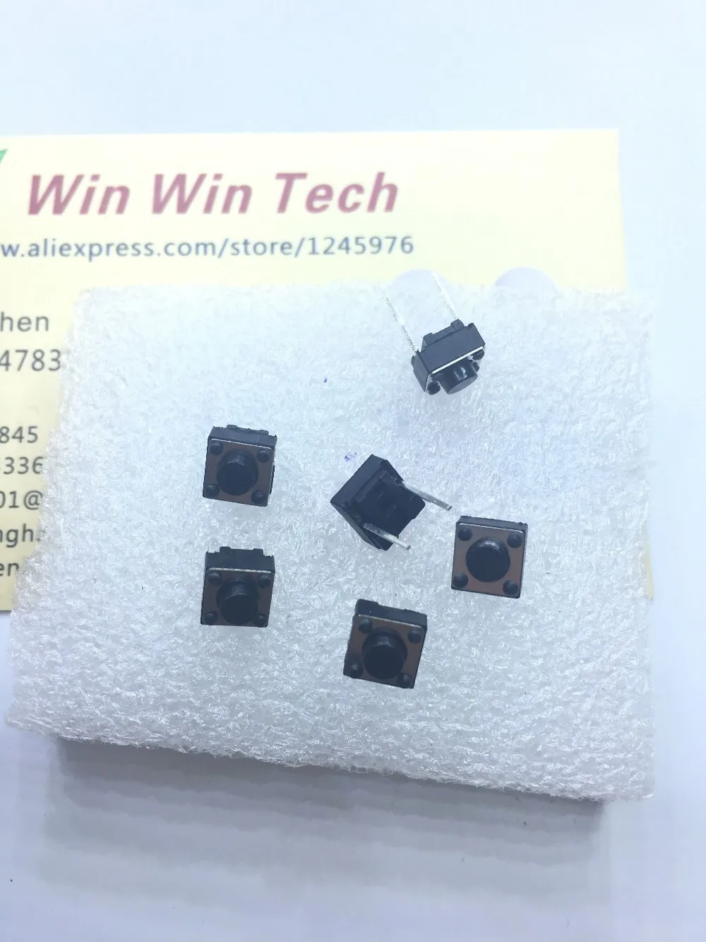 200 шт./лот 6x6x5 мм 2PIN Тактильные Такт Микро Переключатель сенсорная кнопка