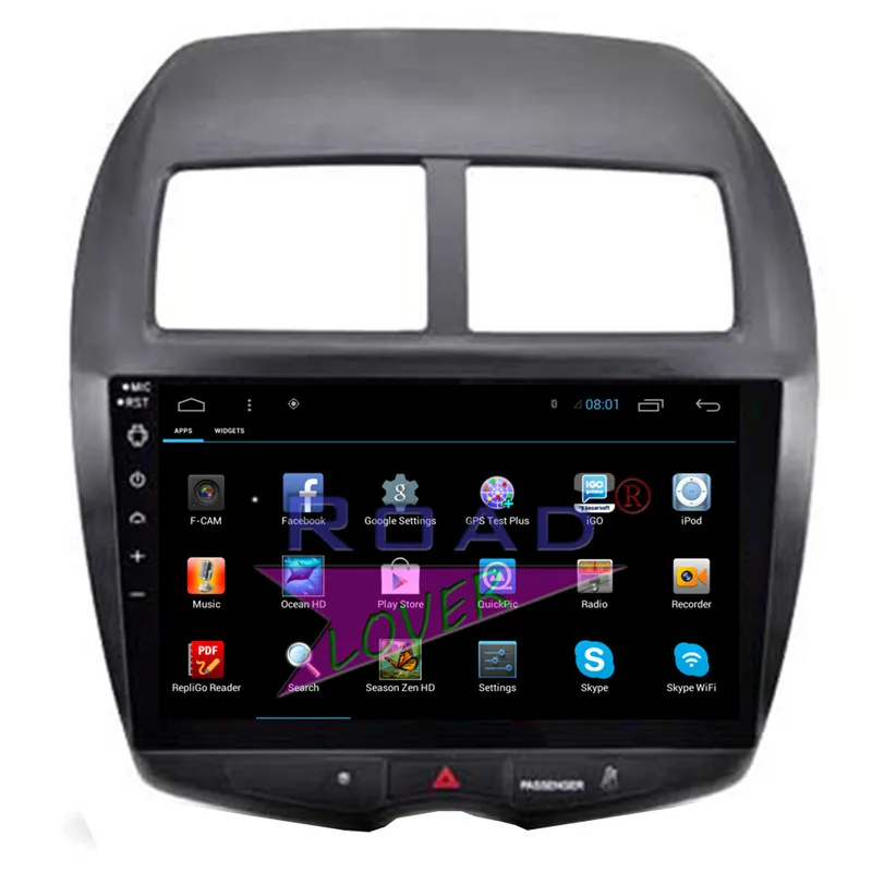 Roadlover Android 7 1 автомобильный головное устройство плеер радио для Mitsubishi ASX 2011 Стерео