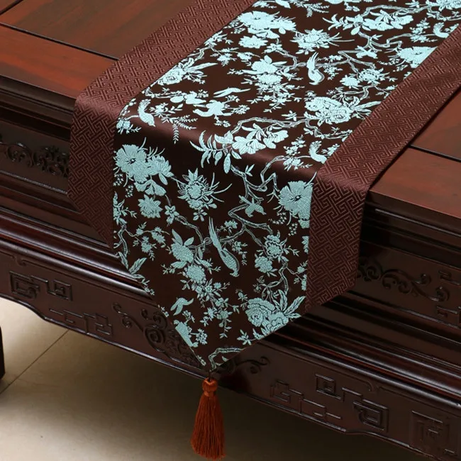  Proud Rose Chinese Style Satins Table Runner Tablecloth Bed Runner Tea Table Runner Table Flag Tabl