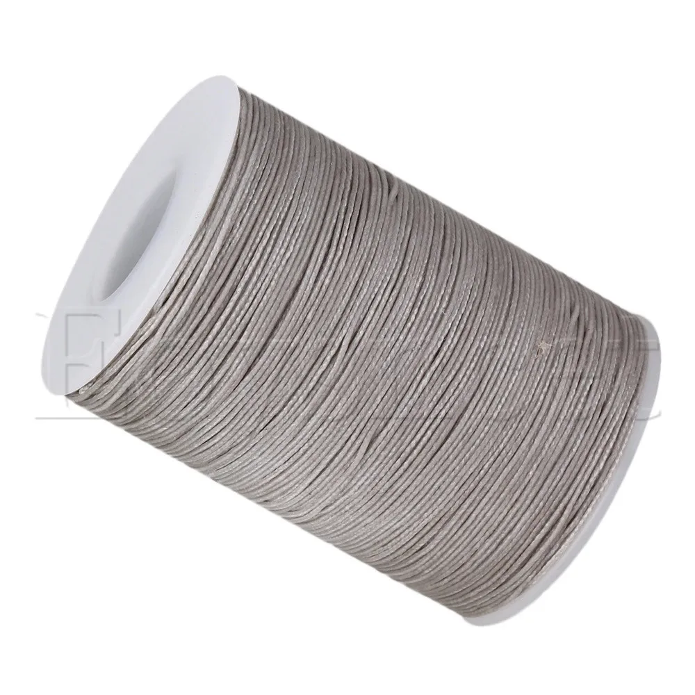 

Light Gray 0.5mm Wax Polyester Twisted Cord Leather Sewing String Line