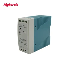 Free Shipping 40w Mini Size Din Rail ac dc switching model power supply 5V 12V 24V 48V mdr series LED driver from makerele meanwell mdr 40 5v 12v 24v 48v 40w din rail power supply ac dc driver ac dc voltage led strip 110v 220v laboratory power supply