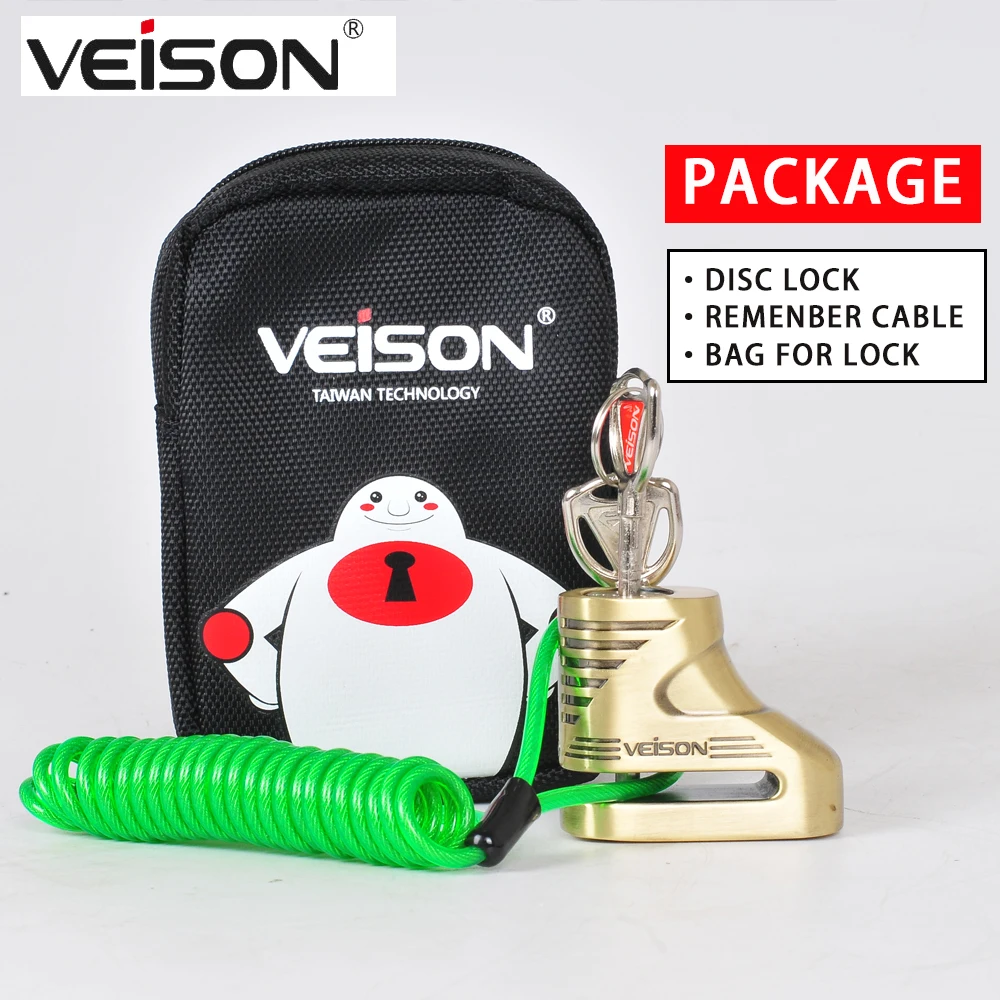 5mm Pin VEISON Moto Motorcycle Rotor Disc Lock Motorbike Theft