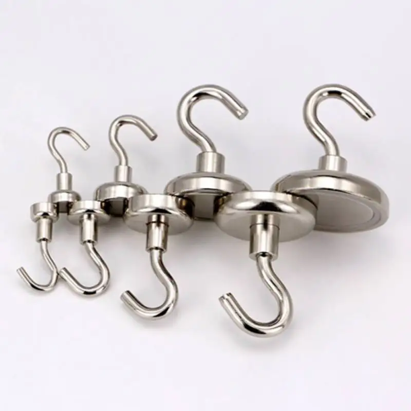 Magnetic Hooks Power Hook Magnet Holder Super Heavy Neodymium Rare Earth Suction For Home Door