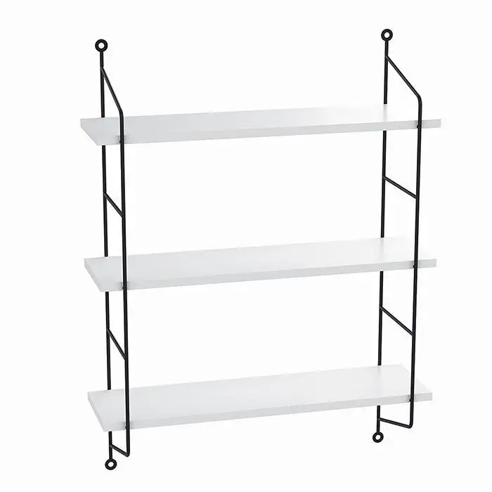 

3 Tiers Rustic Floating Book Shelves Wall Mounted Industrial Wall Shelves Storage Shelf Heavy Duty