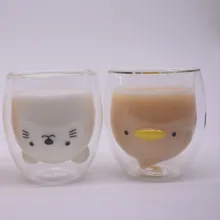 Двойные кофейные чашки для напитков с термоизоляцией, двойной стеклянный чайный стаканчик 3 стиля креативный подарок питьевое молоко красное вино стекло