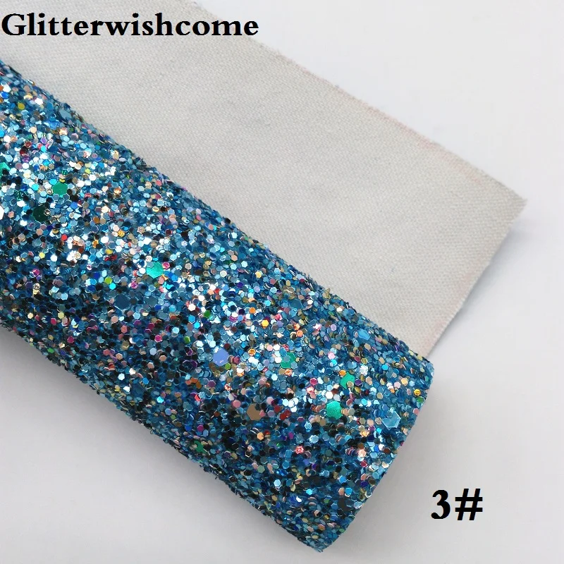 Glitterwishcome 21X29 см A4 Размеры виниловые обои для банты с эффектом блестящей кожи тканевый Виниловый фон для банты, GM082A - Цвет: 3