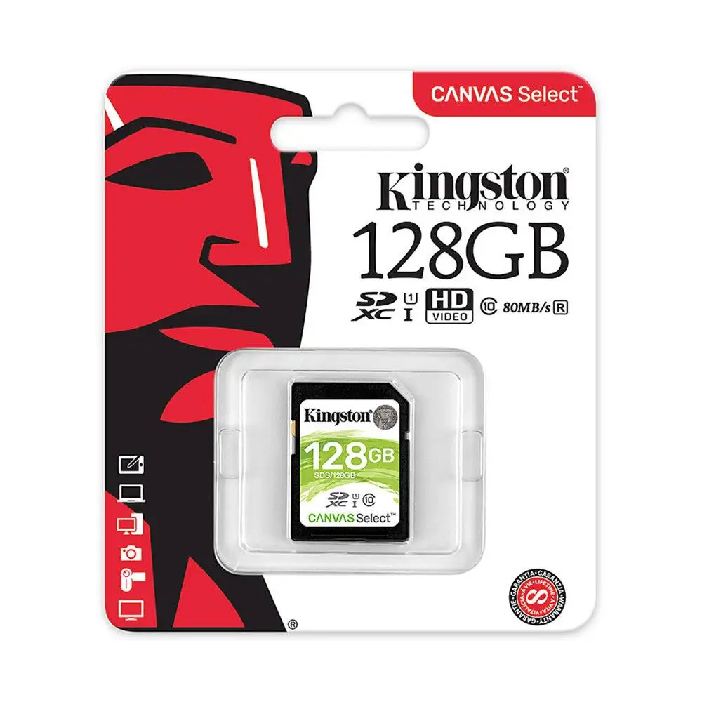 Kingston sd карта 128 Гб 64 32 16 памяти класс 10 cartao de memoria SDHC SDXC uhs i HD видео SD для камеры|Карты