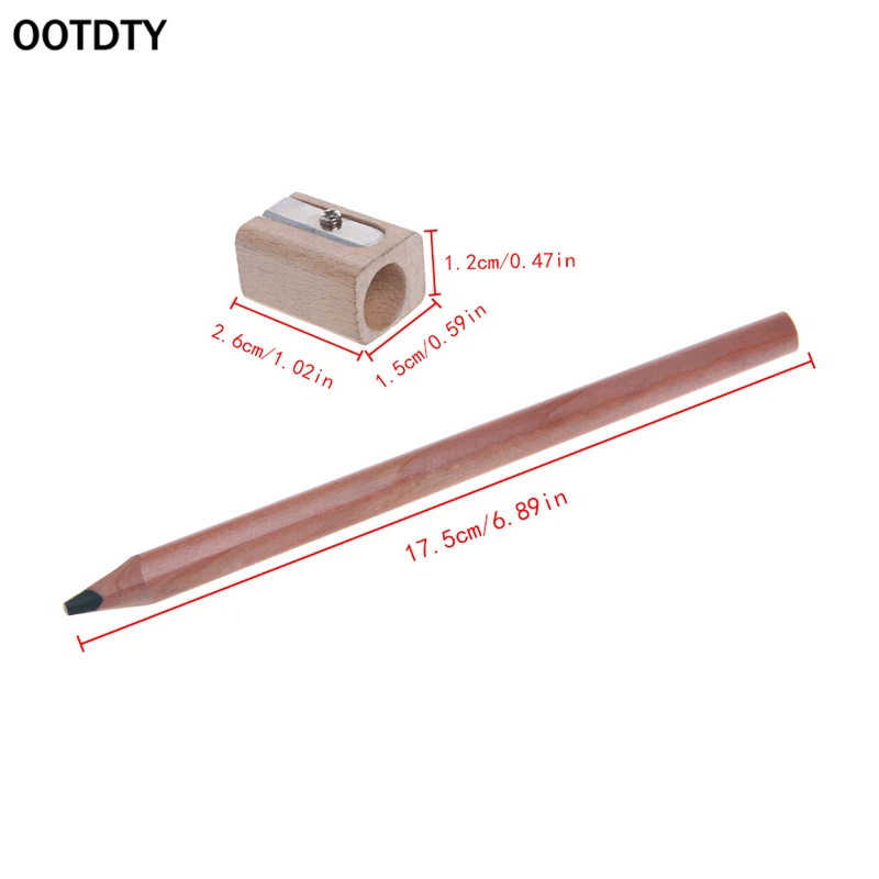 OOTDTY 6 шт. радужные разноцветные карандаши ручки натуральные деревянные листья