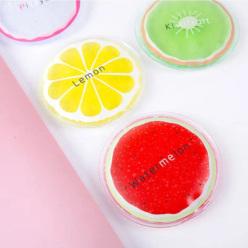 

Cute portable use ice bag fruits ice pack summer cooling cold compress child Baby Mini Physiotherapy PVC Cooler Bags Reusable