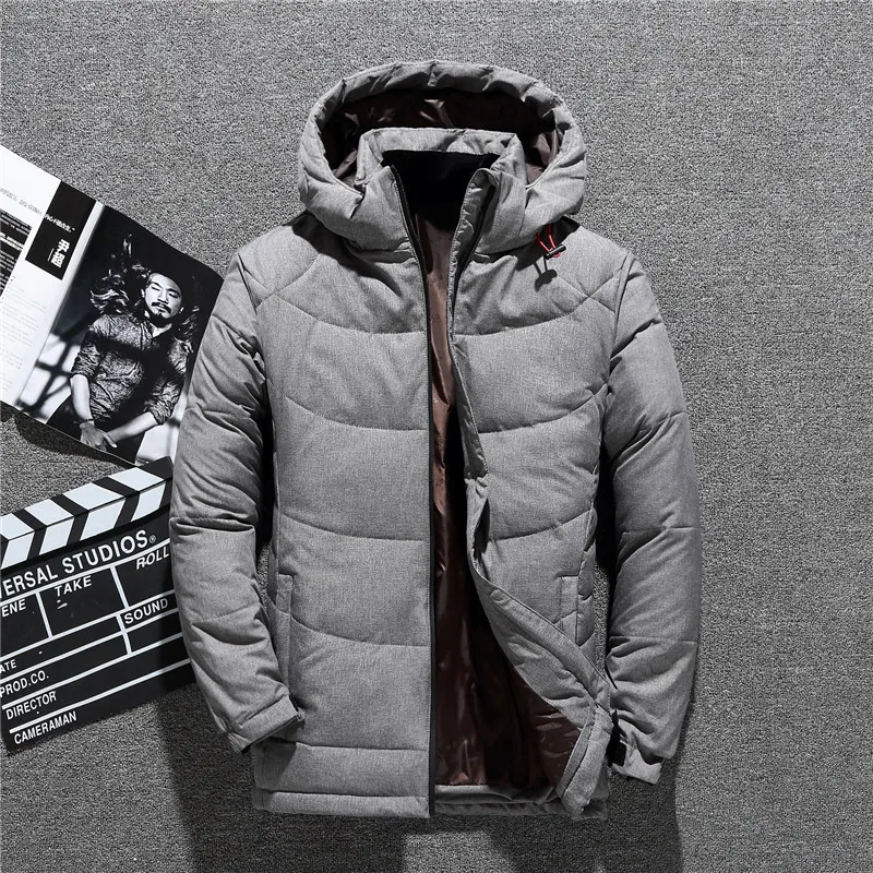 

High Quality White Duck Thick Men's Down Jacket Coat Snow Parkas Warm Clothing Winter Jacket for Men Outerwear Clothes Abrigos