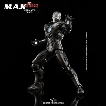 

DFS031 1/9 Full Set Alloy Movable Iron Man Mark18 Cassanova Figure with Light Base for Fans Gift Collection Doll