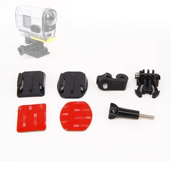 Adhesive Mount For Sony Mini Action Cam Hdr Asv As30v As100v 4k X1000v Flat Curved Helmet Mounting For Sony Camera Accessories Aliexpress Travel