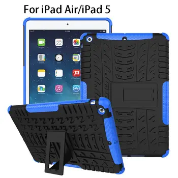 

Case For Apple iPad Air iPad 5 Pad Cover Funda Tablet TPU & PC Armor Dazzle Hybrid Kickstand For Apple iPad5 Pouch Bag Cases