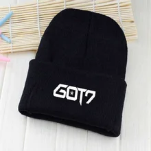 Kpop зима got7 шапка унисекс с принтом черепа amp шапки бини шапки для мужчин и женщин без полей для мужчин, feminino