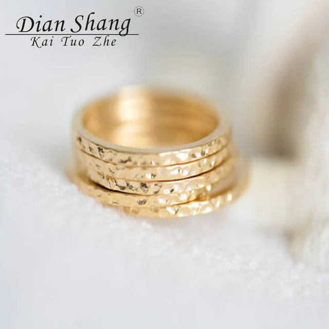 Dianshangkaituozhe Whole Gold Stacking Ring Men Jewelry Knuckle Dianshangkaituozhe Whole Gold Stacking Ring Men Jewelry Knuckle Midi Rings Set Wedding For Women Anillos
