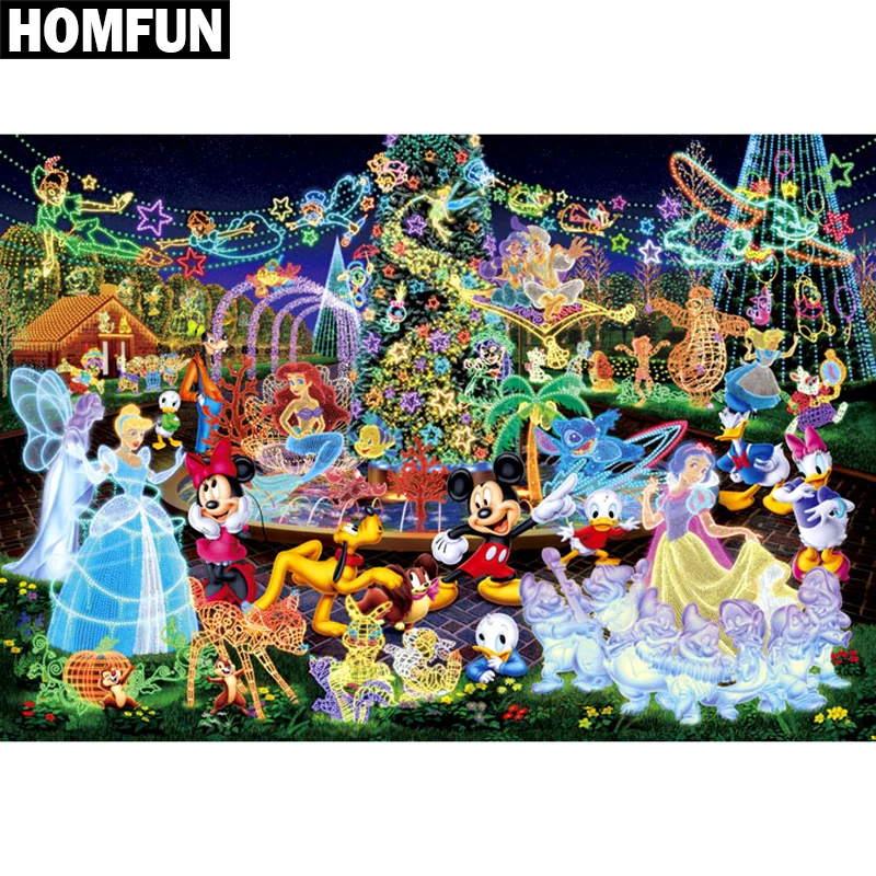 

HOMFUN Full Square/Round Drill 5D DIY Diamond Painting "Cartoon character" Embroidery Cross Stitch 5D Rhinestone Home Decor