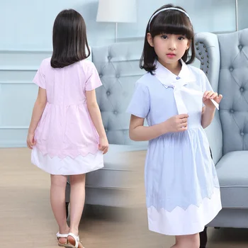 

JMFFY 2019 Baby Girl Dress Summer Costume for Kids Clothing Brand Children Party Dresses Striped Girls Clothes Princess Dress