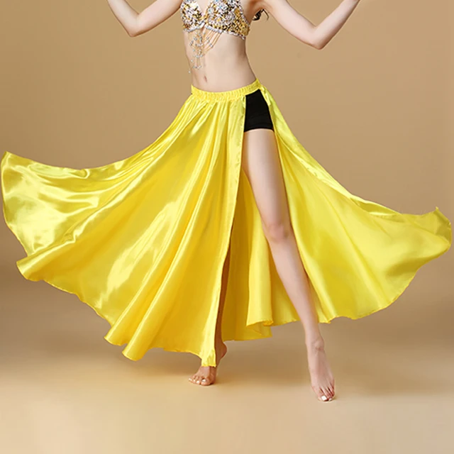Costume de danse du ventre pour femmes, jupe Saint-valentin Sexy, fendue  sur les 2 côtés, jupe orientale, vêtements de danse, 2022 - AliExpress