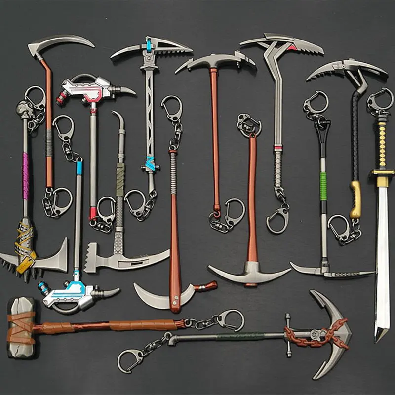 

Fortnitely Pickaxe Action Figure Toy Anarchy Axe Reaper Pickaxe Keyring Keychain anime figure action figure gits for friends