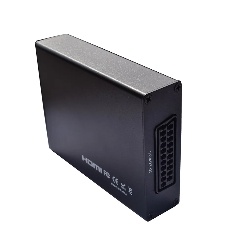 Скалер SCART в HDMI преобразователь видео Scart HD с аудио выходом AV адаптер поддержка