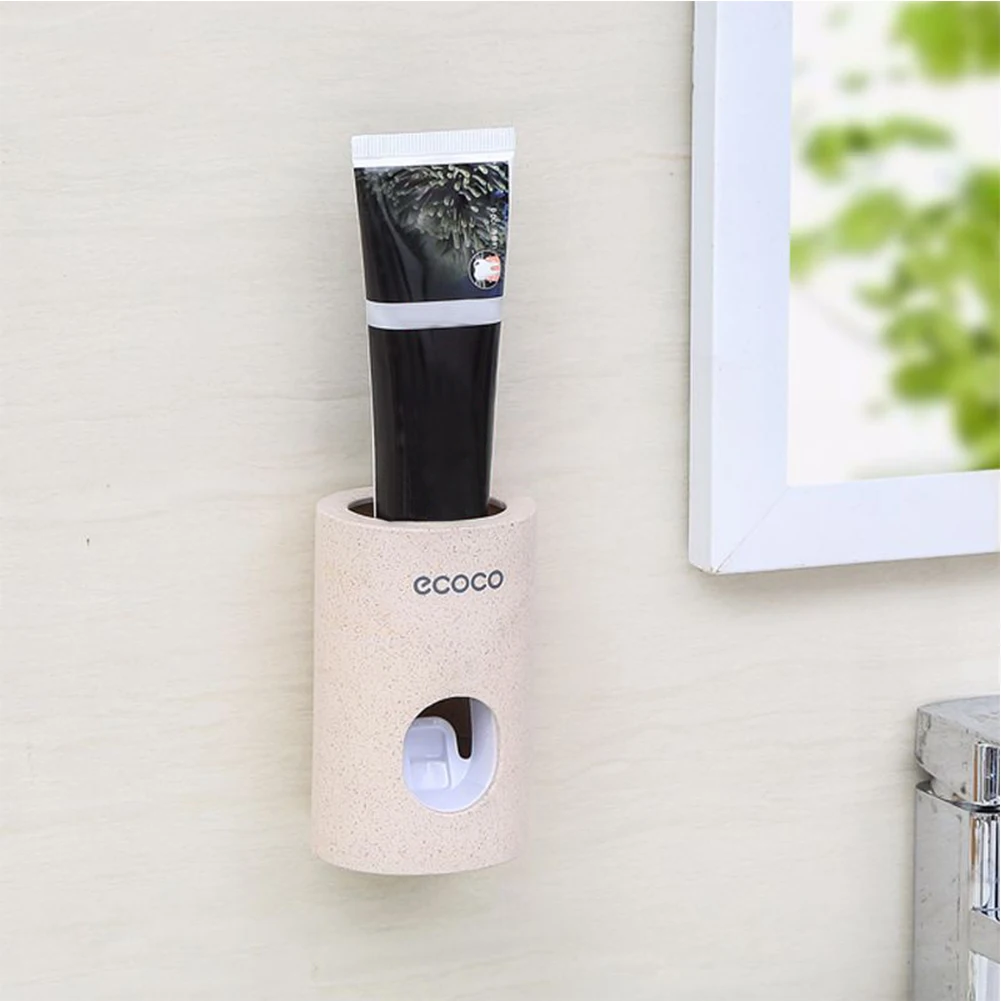

Toothpaste Squeezer Dust Proof Sticky Hotel Holder Bathroom Stand Home Wall Mounted Accessories Family Automatic Dispenser Rack