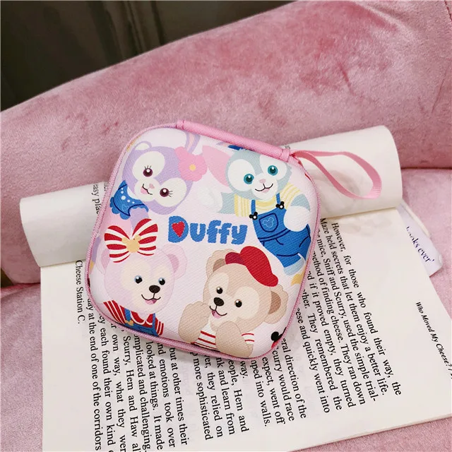 9,4 см* 9,4 см коробка для наушников на молнии Сумка Медведь Даффи Мелодия Cinnamoroll Единорог Улица Сезам шаблон