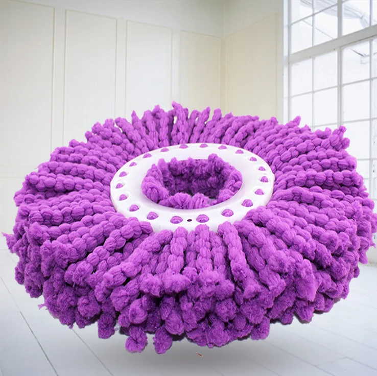 

360 Degree Rotating Microfiber Replacement Mop Head Easy Magic Kitchen Bathroom Floor Cleaning Mops Heads Household Accessories