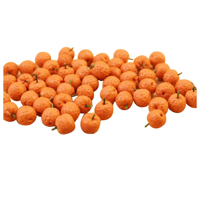 

10pcs Dollhouse Miniature Model Simulation Fake Fruit Kitchen Decor Gift 1/12 orange