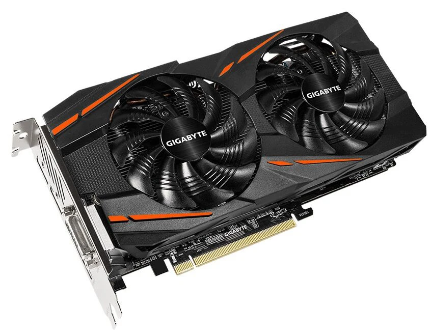 Используется GIGABYTE RX 580 4GB игровая видеокарта Radeon RX580 4G видеокарты для AMD display port HDMI