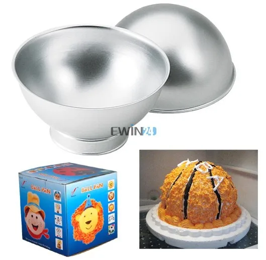 Brand New Sports Ball Set Tennis Basket Ball Football Cake Tin (3)