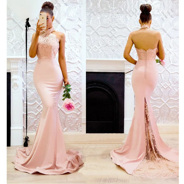 

Abendkleider Pale Pink 2019 Dress Formal Dresses vestido de festa longo Long Train Dresses Elegant abiye Robe De Soiree