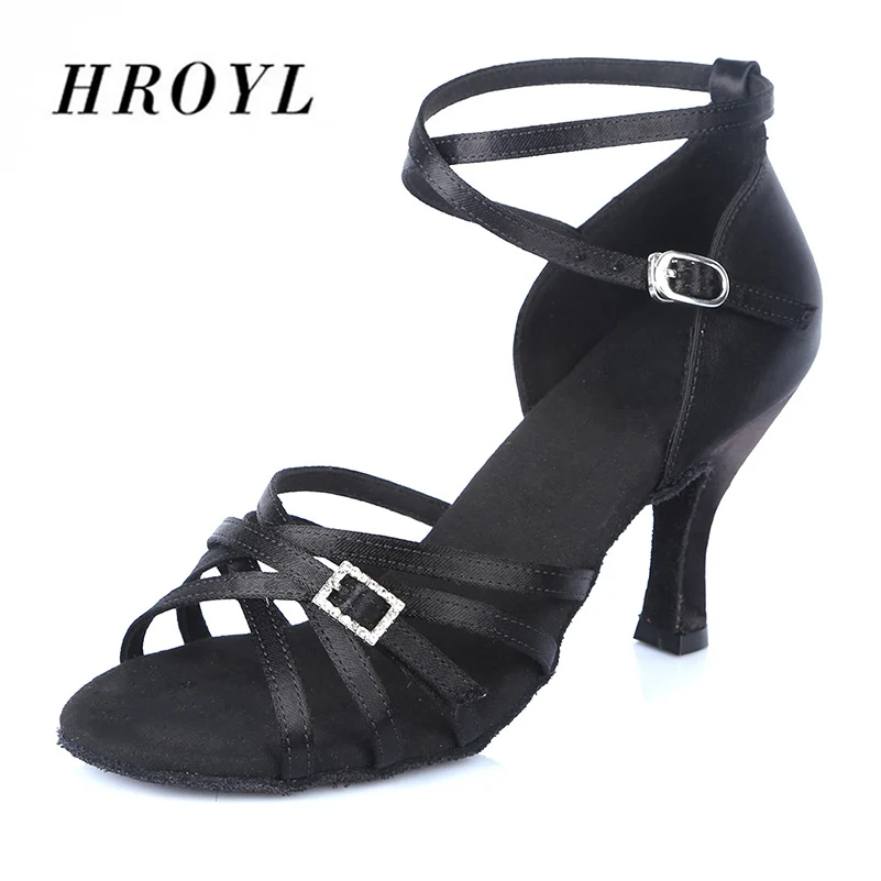 High Quality Women's Satin Upper Latin Dance Shoes Ballroom Tango ...