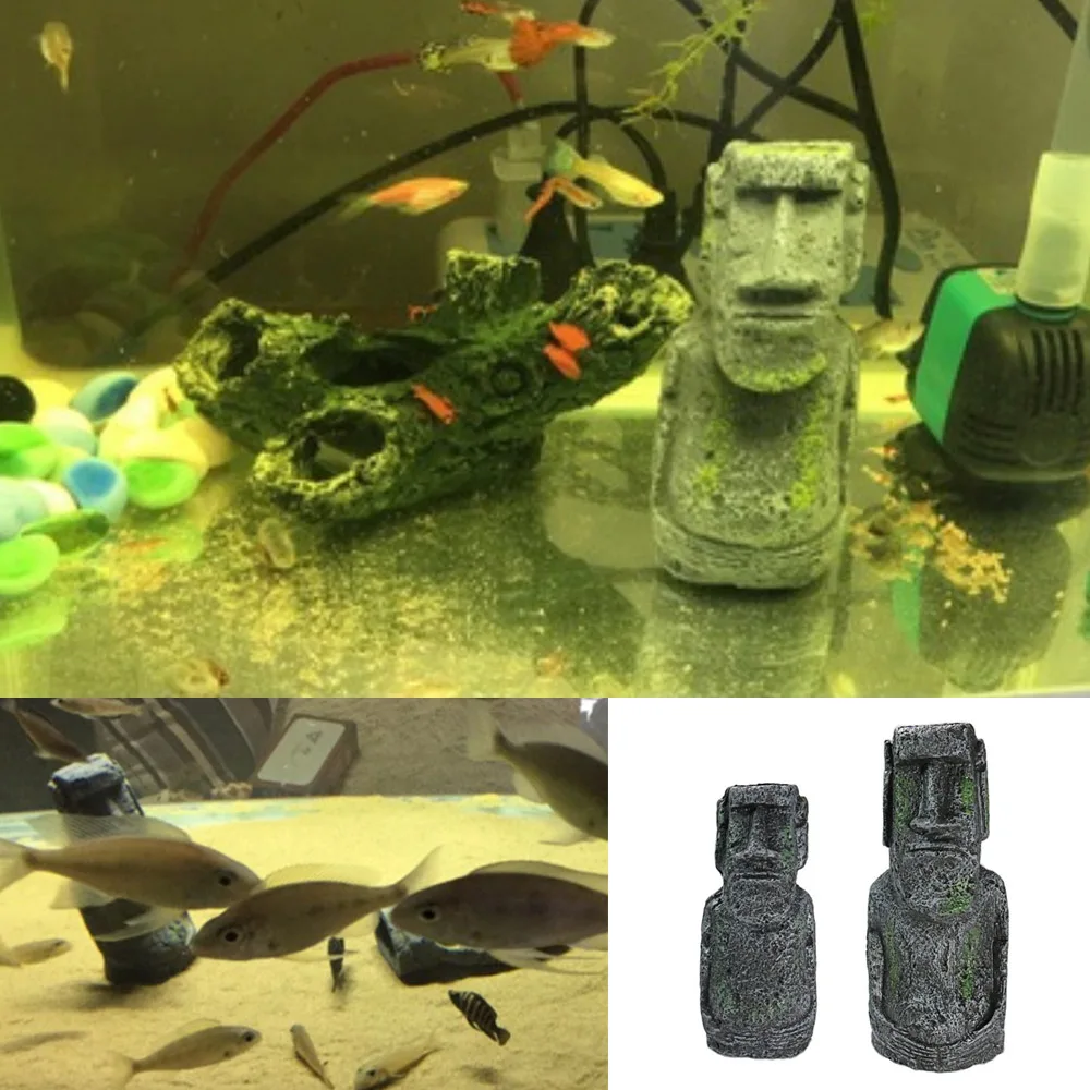 2 шт. каменная Статуэтка для аквариума|fish tank ornaments|tank ornamentaquarium fish ornaments |