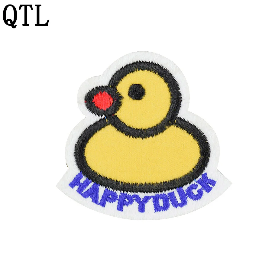 Diy Duck patches for clothing iron embroidered patch applique iron on
