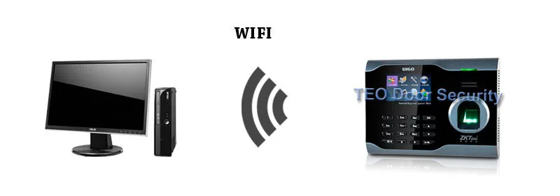 Многоязыковая поддержка Wi-Fi посещаемости Фингерпринта со встроенным Wi-Fi в режиме реального времени отпечатков пальцев время записи