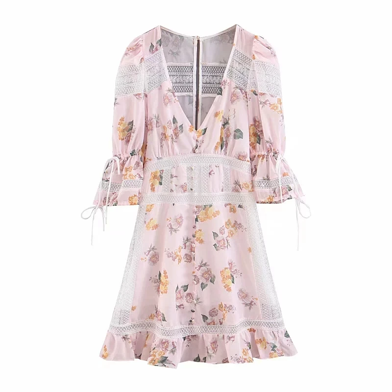 embroidered floral midi dress