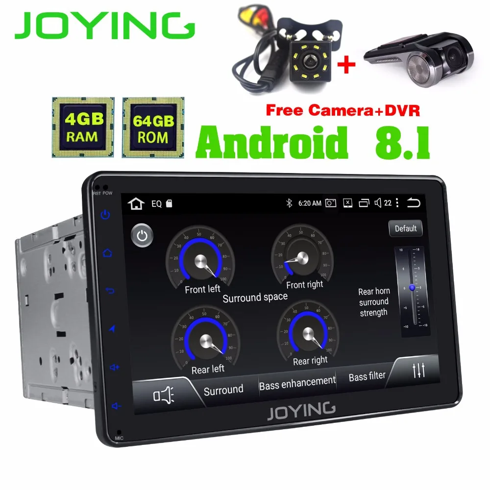 

Latest 8" Double Din Android 8.1 Universal Octa-Core Head Unit with Built-in DSP Car Radio Player GPS Navigation FM DVR Camera