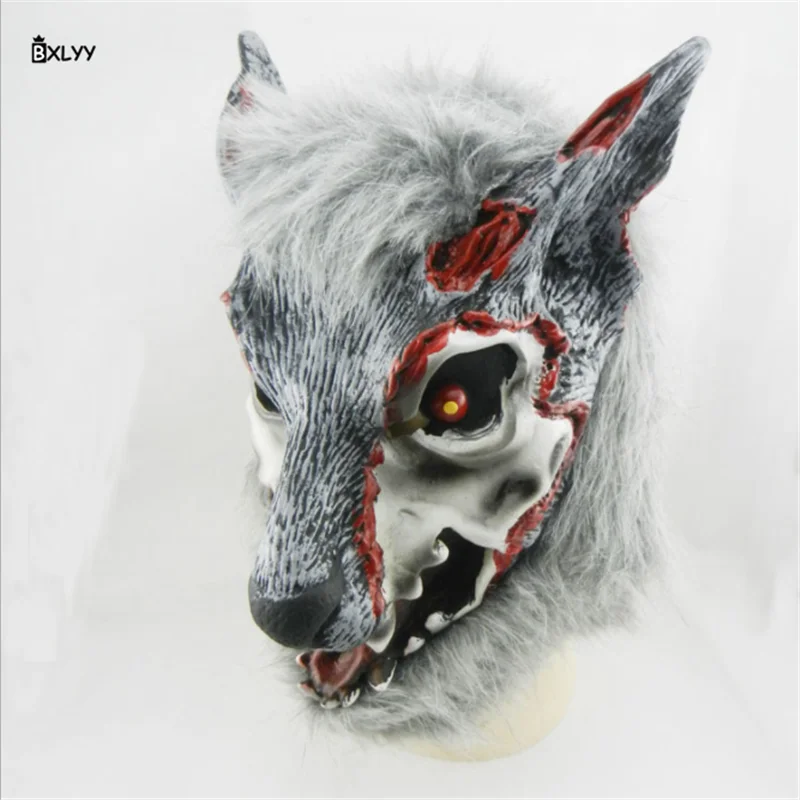 

BXLYY 2018 Hot Eco Latex Animal Mask Halloween Decoration DIY Halloween Christmas Carnival Mask Masquerade Party Supplies 1pc.7z