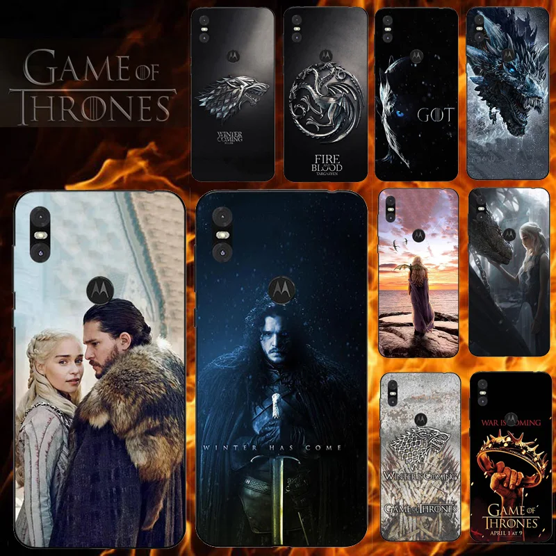 

Phone Case For Motorola Moto G7 G6 G5 G5S Z4 Z3 Z2 E5 E4 One P30 P40 C Plus Play Power Force Cover for Game Of Thrones Seasons 8