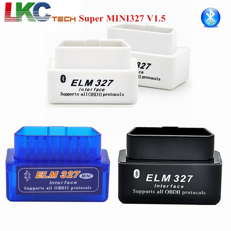 Высокое качество V1.5 Супер Мини ELM327 Bluetooth ELM 327OBD2/OBDII для Android Крутящий момент автомобиля код сканер