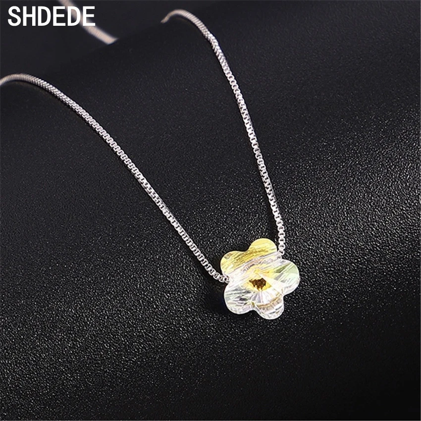 

SHDEDE Women Pendant Necklaces Crystal from Swarovski Fashion Jewelry Anniversary Gift Casual Party Accessories +*30501
