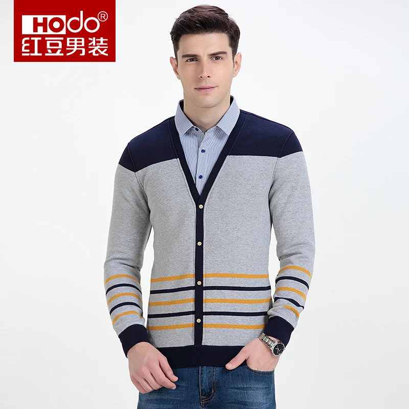 Hodo Striped Mens Sweater Plus Size Masculino New Model