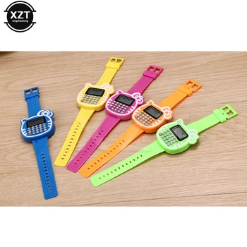 

Digital Calculator With LED Wrist Watch Function Casual Silicone Sports For Kids Children School Multifunction Calculating new