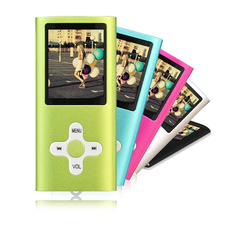New Button Insert TF Card MP3 Player 5 Colors Slim 1.8 Inch LCD Media
